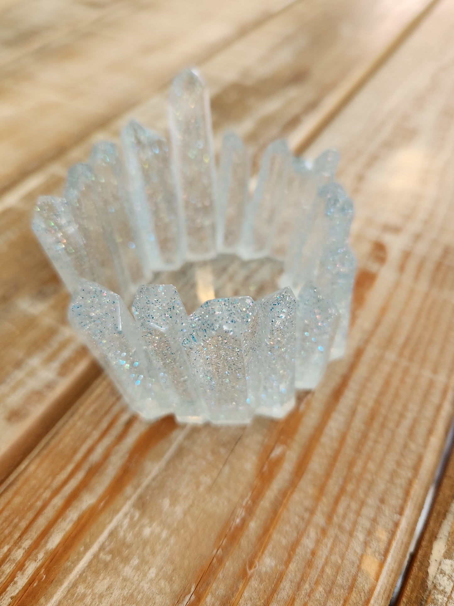 Resin candle holder