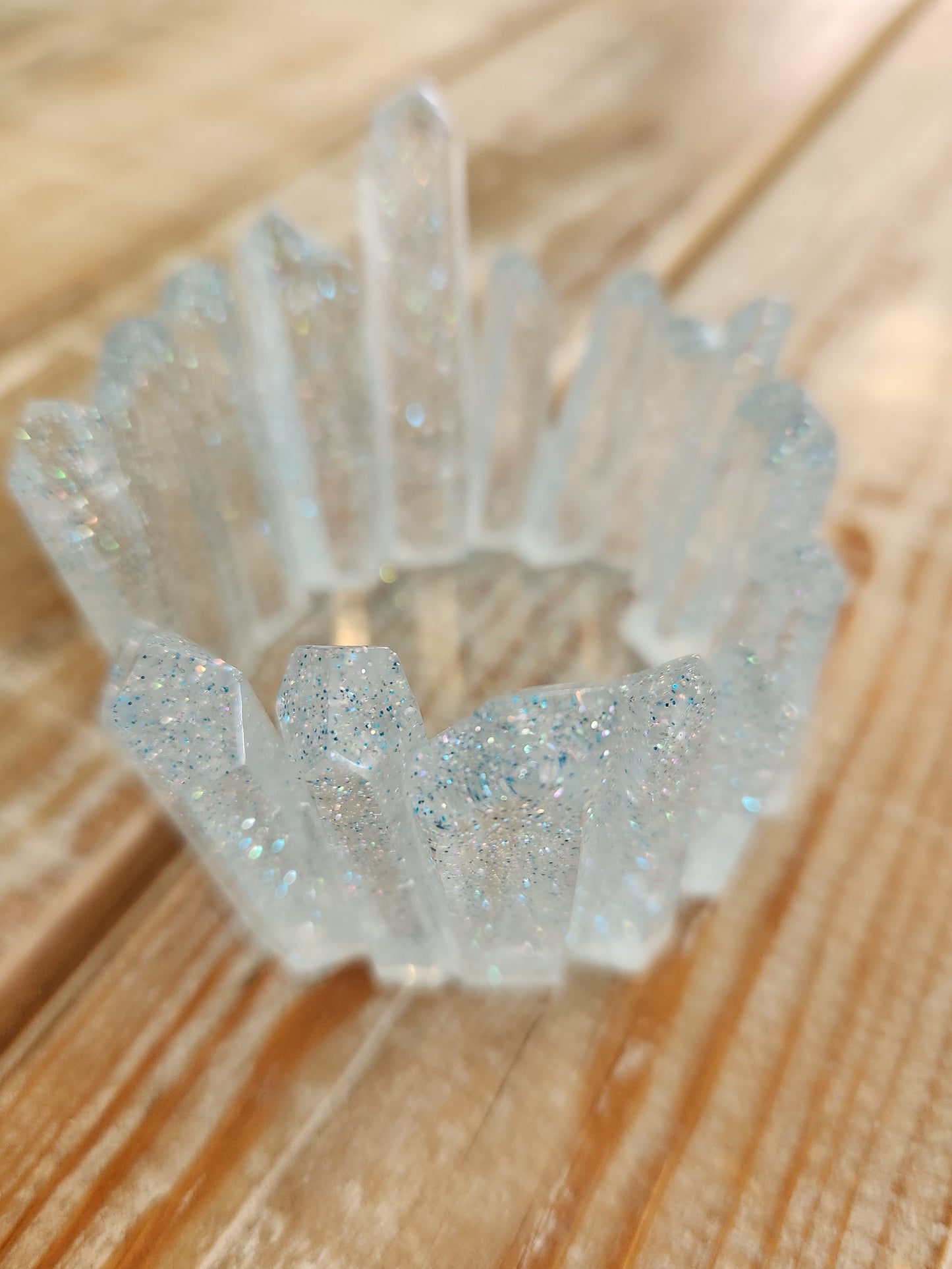 Resin candle holder