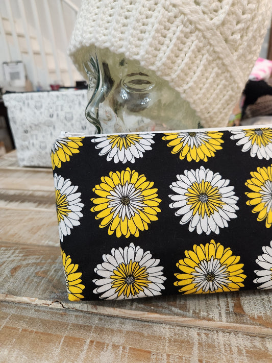 Sunflower zipper pouch