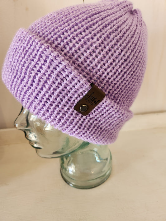 Knit Hat - Super soft light purple