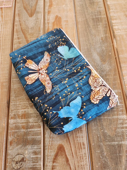Butterfly zipper pouch
