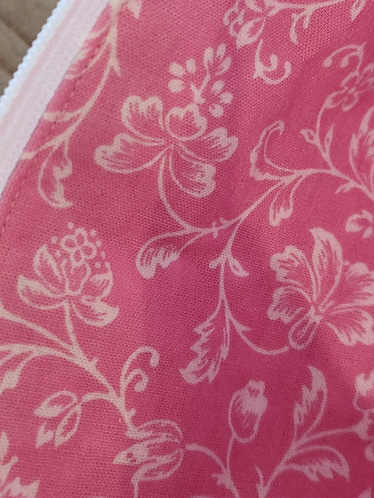 Navy blue and tiny tree zipper pouch