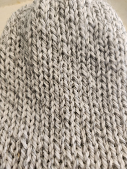 Knit Hat - soft gray