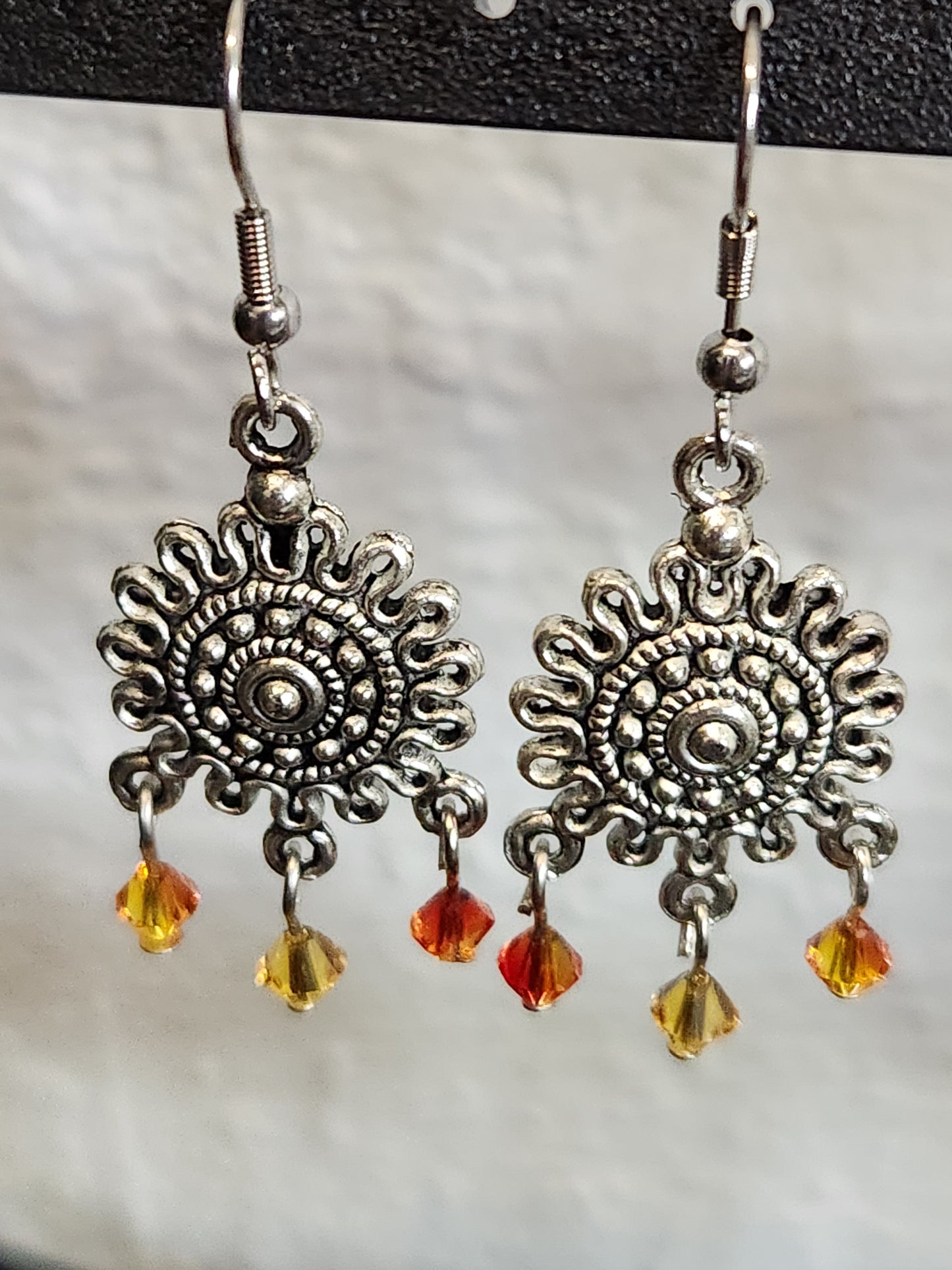 Sunburst earrings