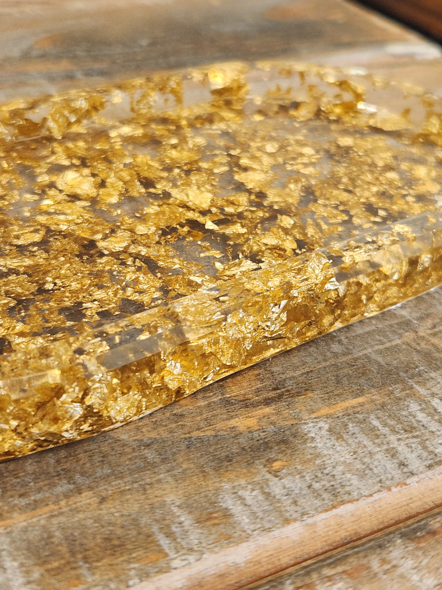 Gold leaf Resin tray