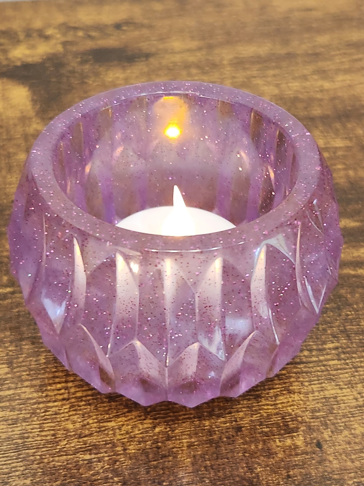 Resin candle holder