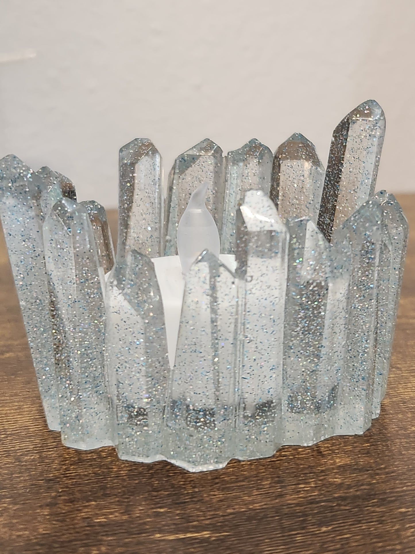 Resin candle holder