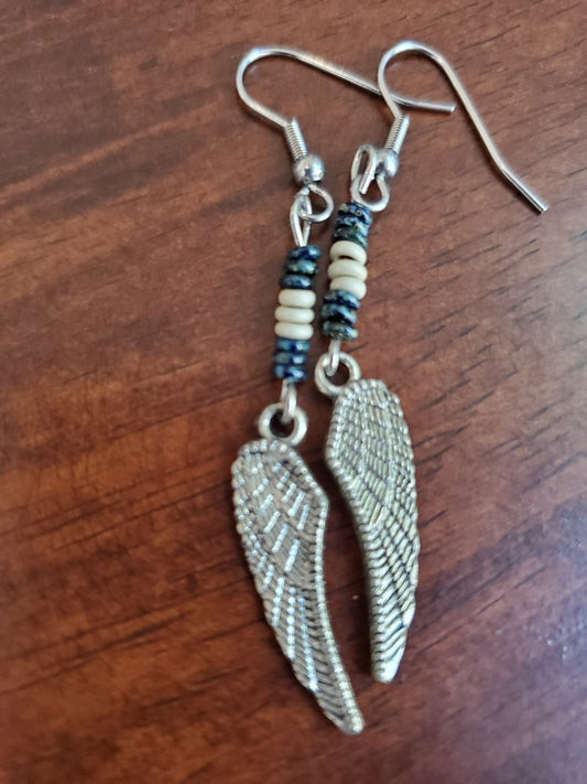2" wings earrings