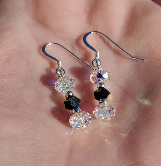 Sterling sparkly earrings