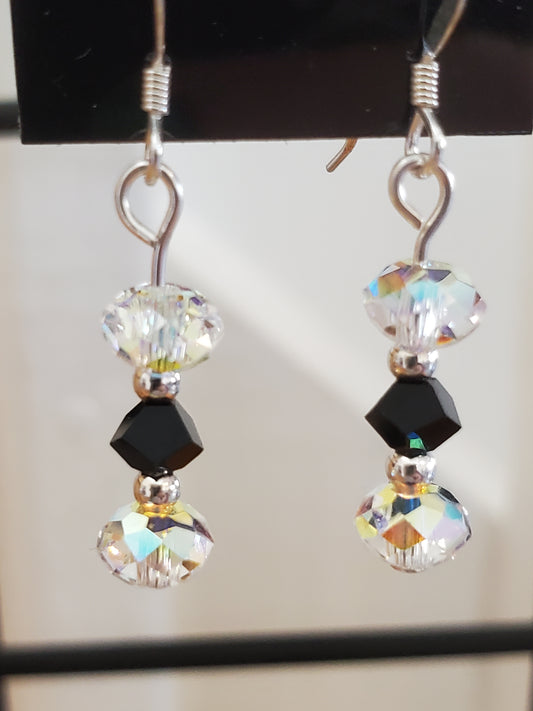 Sterling sparkly earrings
