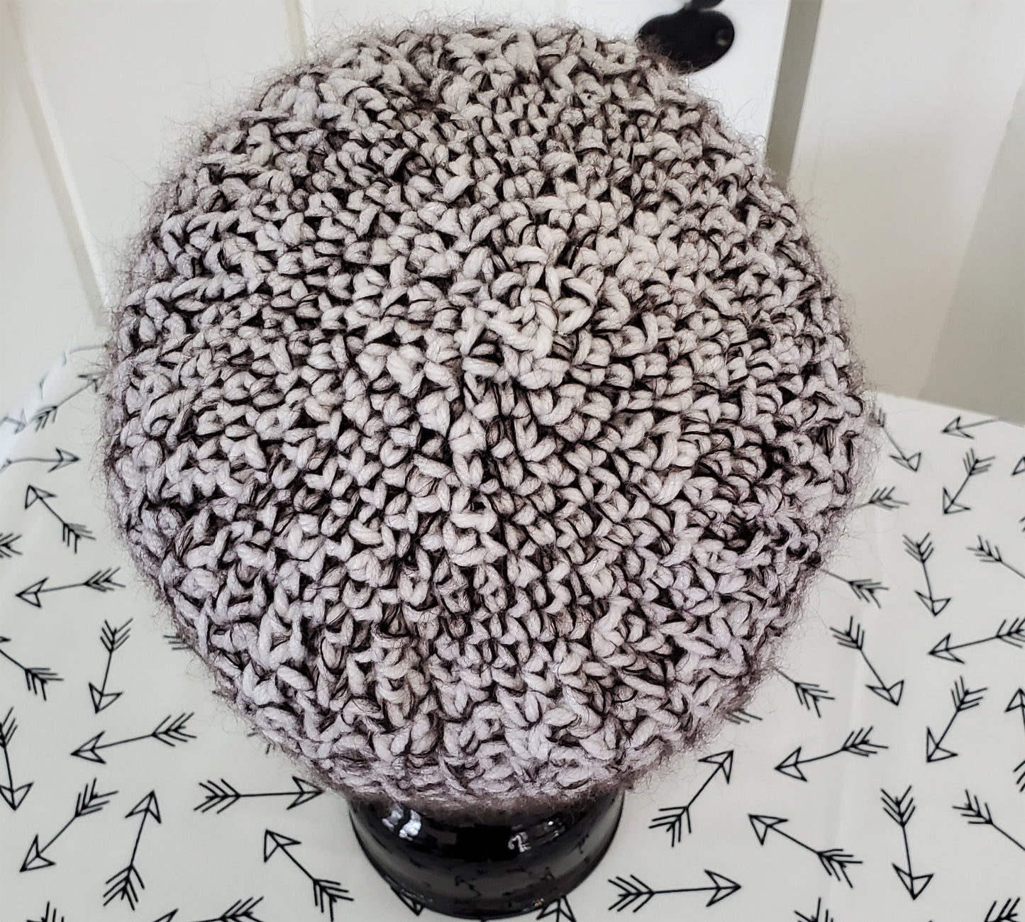 Fleece lined wool and silk ski hat