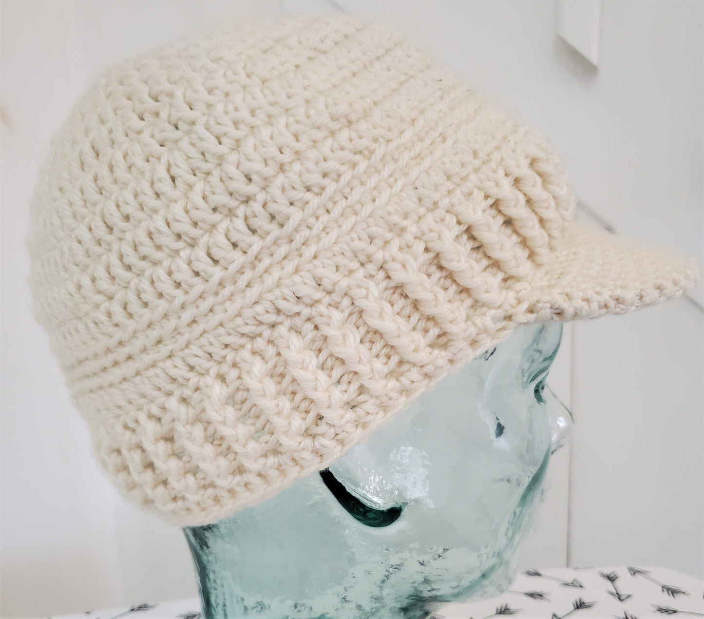 Off White Cap with Brim