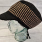 Roomy Cap - Black and Camel stripes