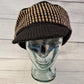 Roomy Cap - Black and Camel stripes