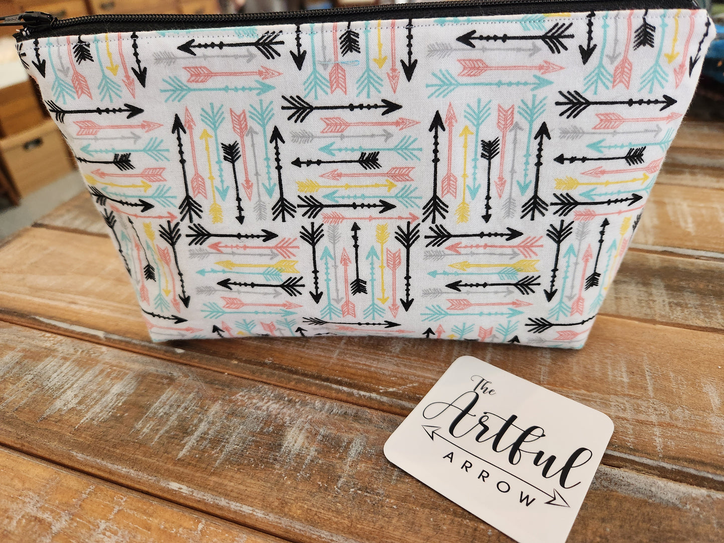 Artful Arrow handmade zipper pouch