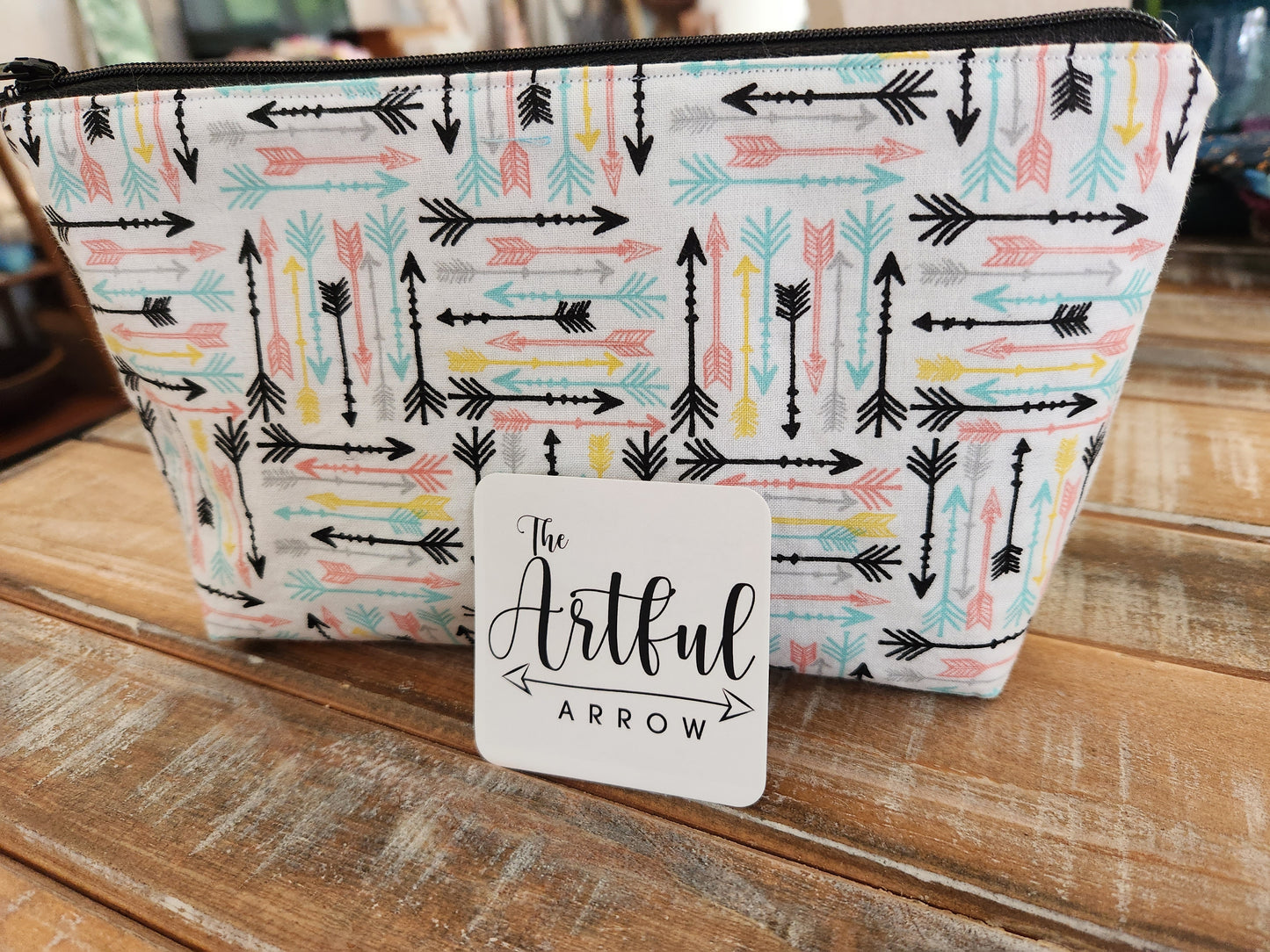 Artful Arrow handmade zipper pouch