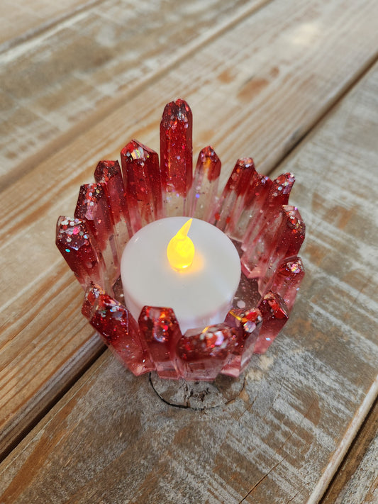 Resin candle holder