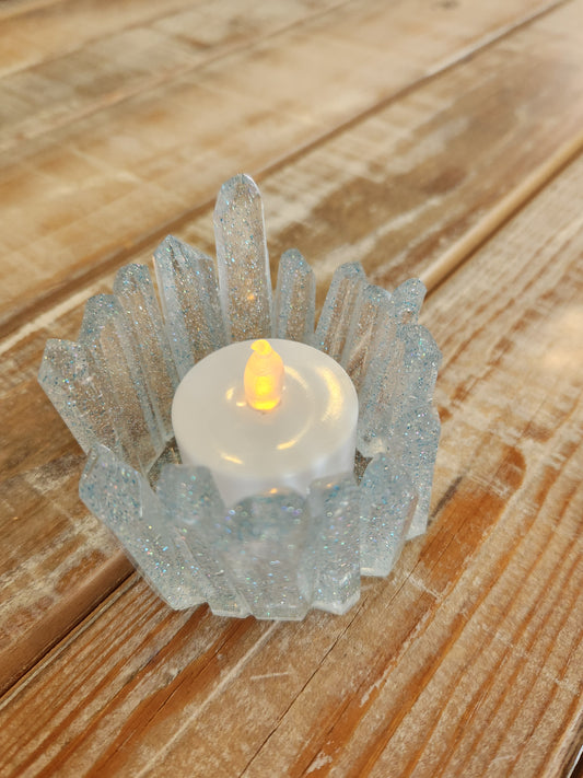 Resin candle holder