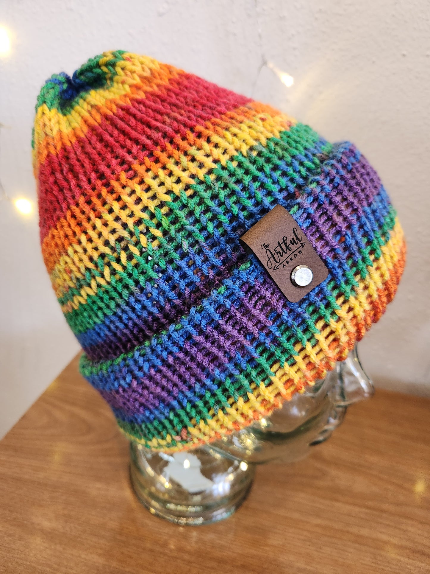 Rainbow Knit Hat