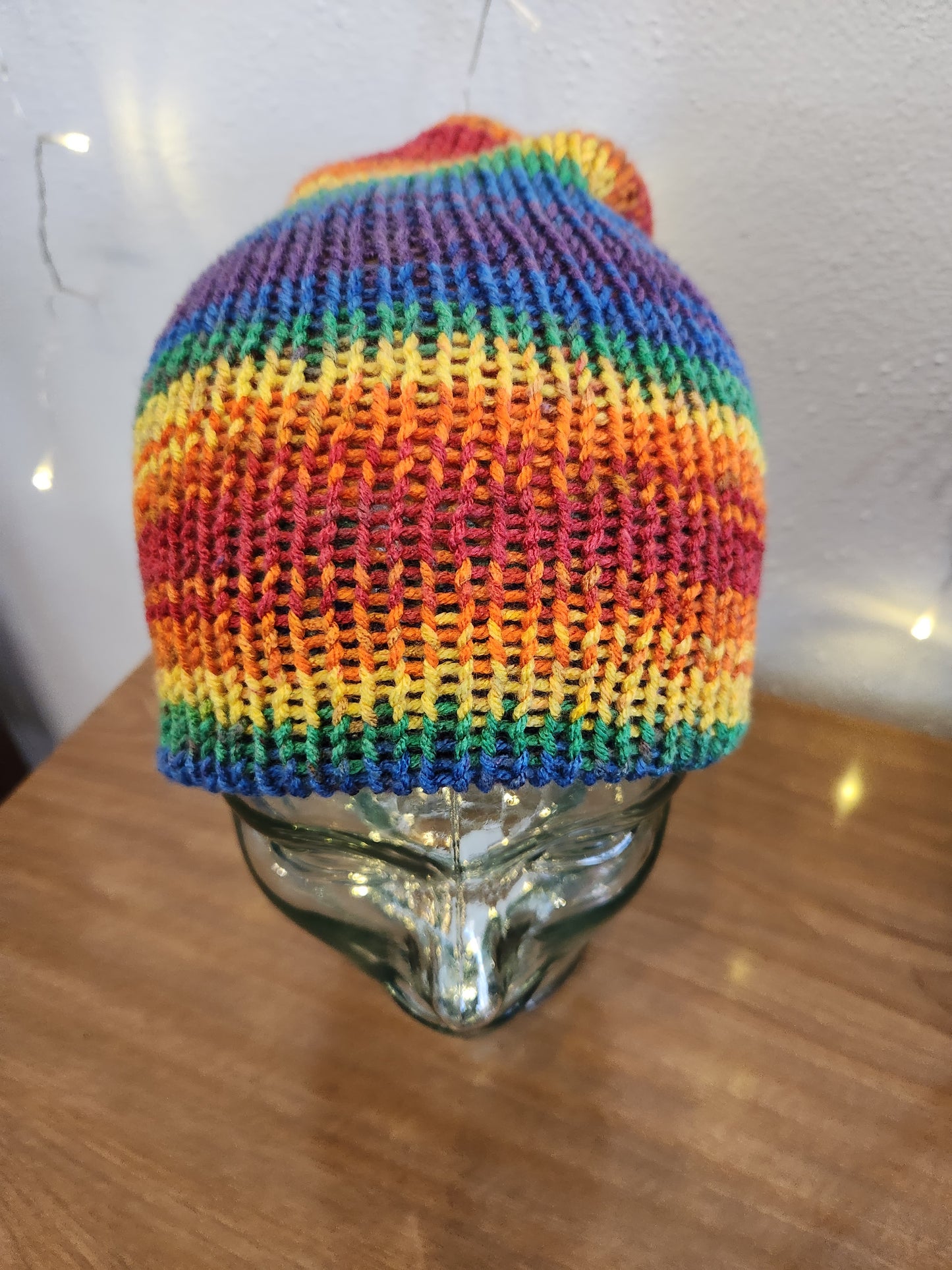 Rainbow Knit Hat