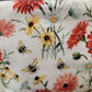 Red and yellow daisies with bees zipper pouch