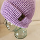 Knit Hat - Super soft lavender