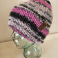 Knit Hat - Pink and black