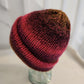 Knit Hat - Hot pink, purple and gold