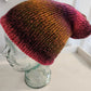 Knit Hat - Hot pink, purple and gold