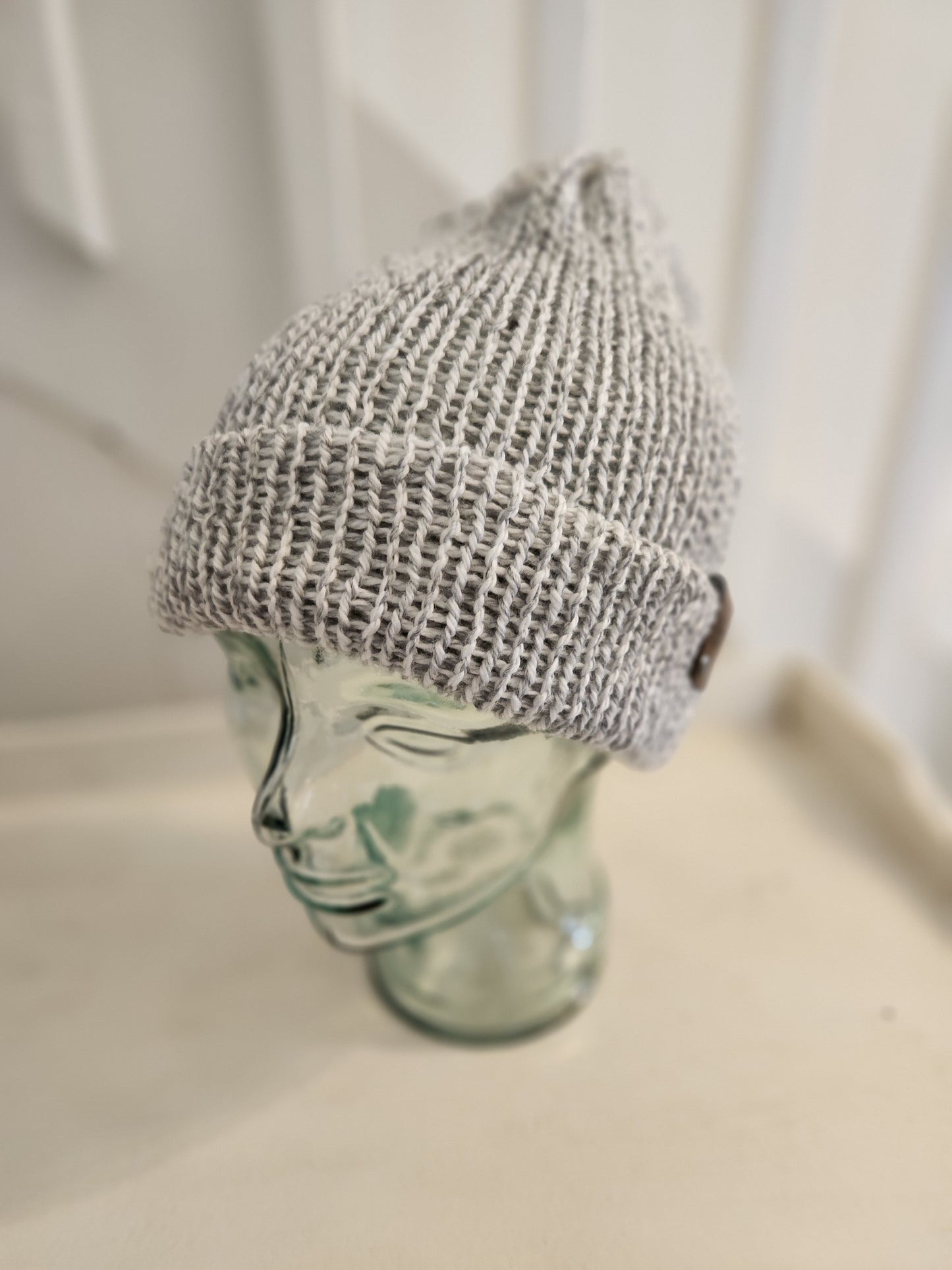 Knit Hat - soft gray