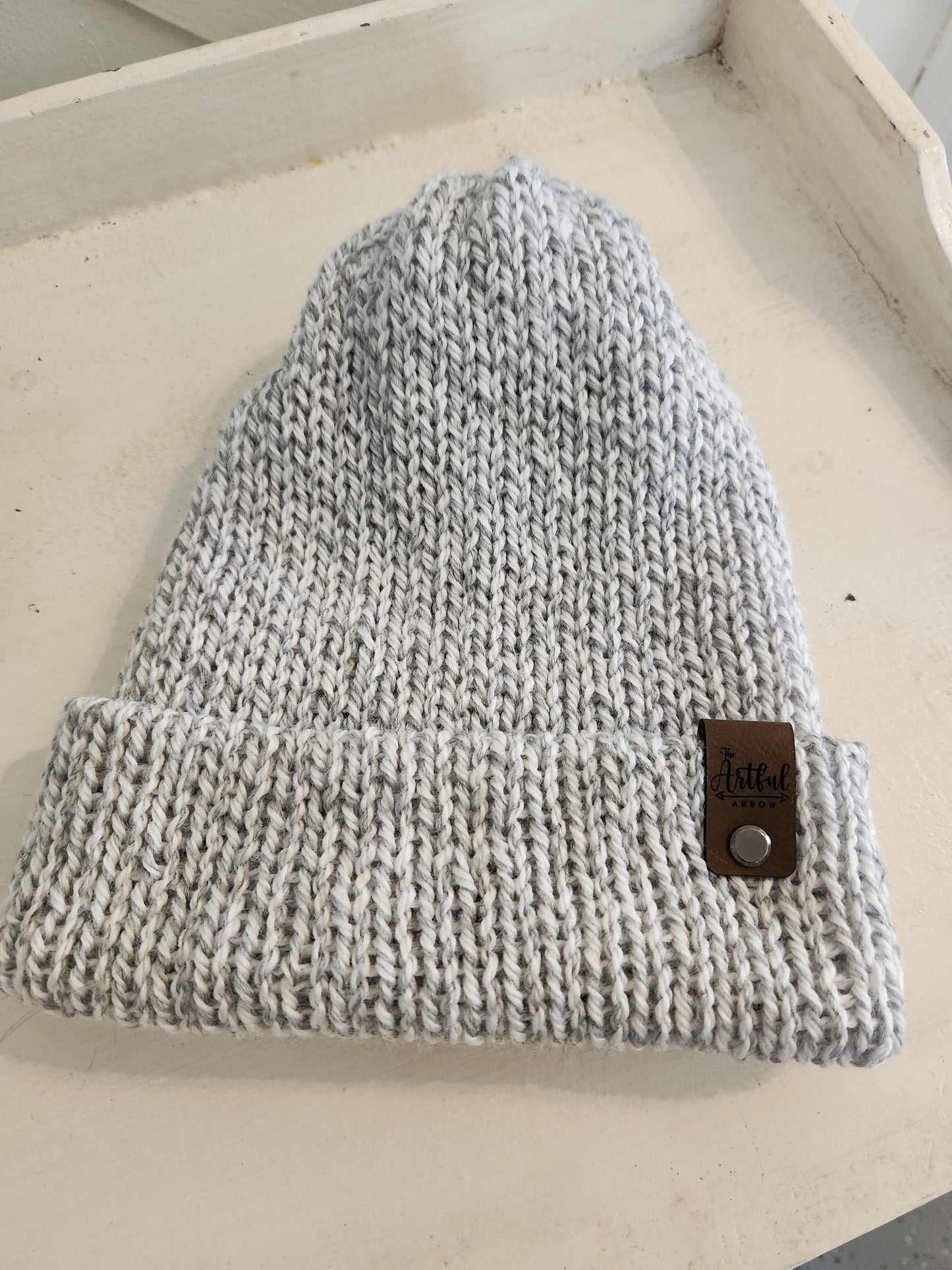 Knit Hat - soft gray