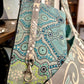 The Everything Tote: Aqua with Zipper Pouch & Key Strap