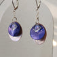 Shell and crystal earrings