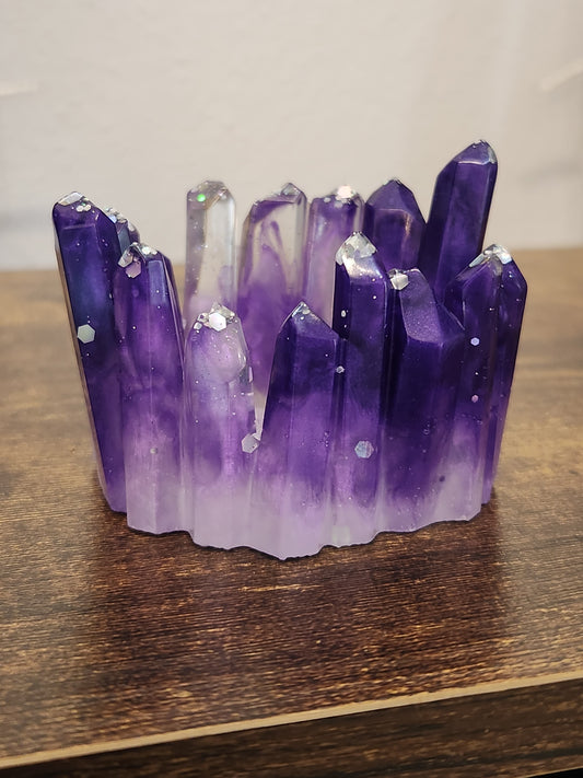 Resin candle holder