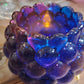 Resin Candle holder - sparkly purple