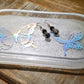 Resin tray with holo butterflies - handmade