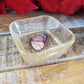 Resin trinket dish yellow butterfly