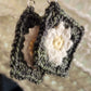 Retro Crochet Daisy Granny Square Earrings