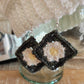 Retro Crochet Daisy Granny Square Earrings