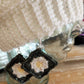 Retro Crochet Daisy Granny Square Earrings
