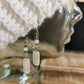 Rose Quartz, Moonstone and Silver earrings