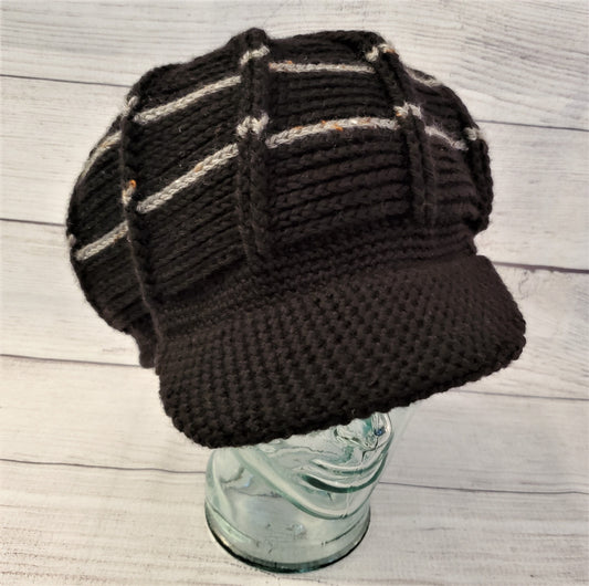 XS Dreadlock Cap - Spider stitch black/grey