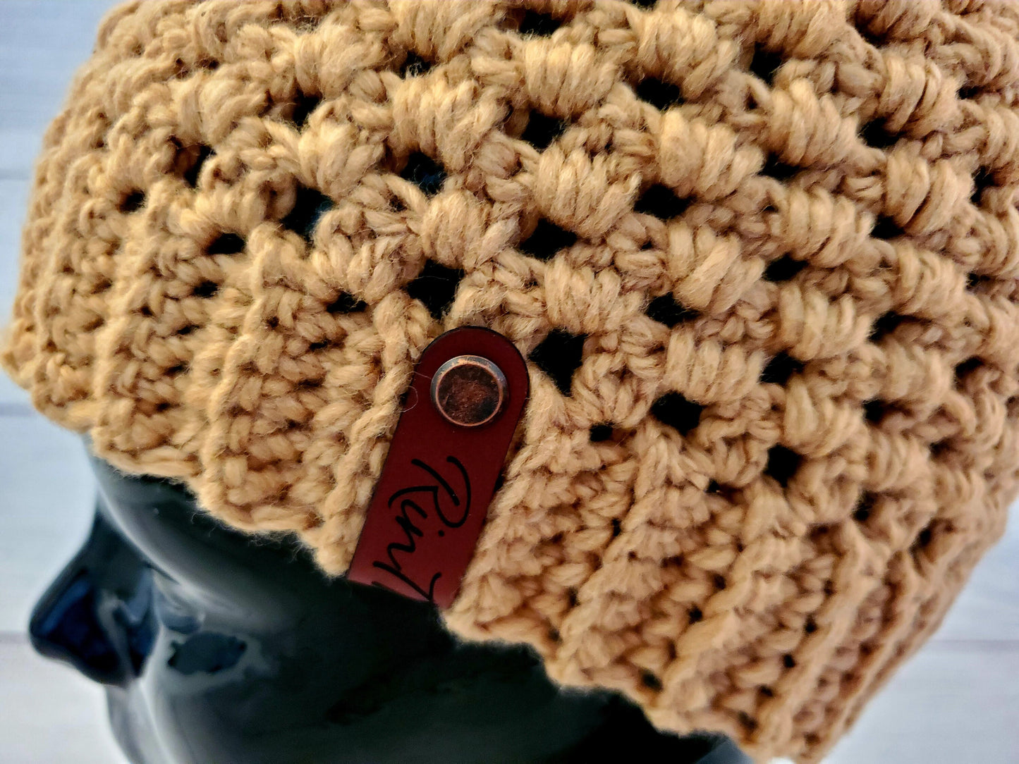 Organic colorgrown cotton pom pom hat