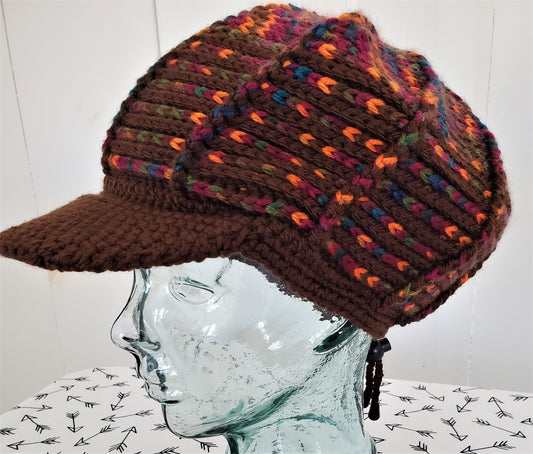 Cap with Brim and toggle - Fall colors